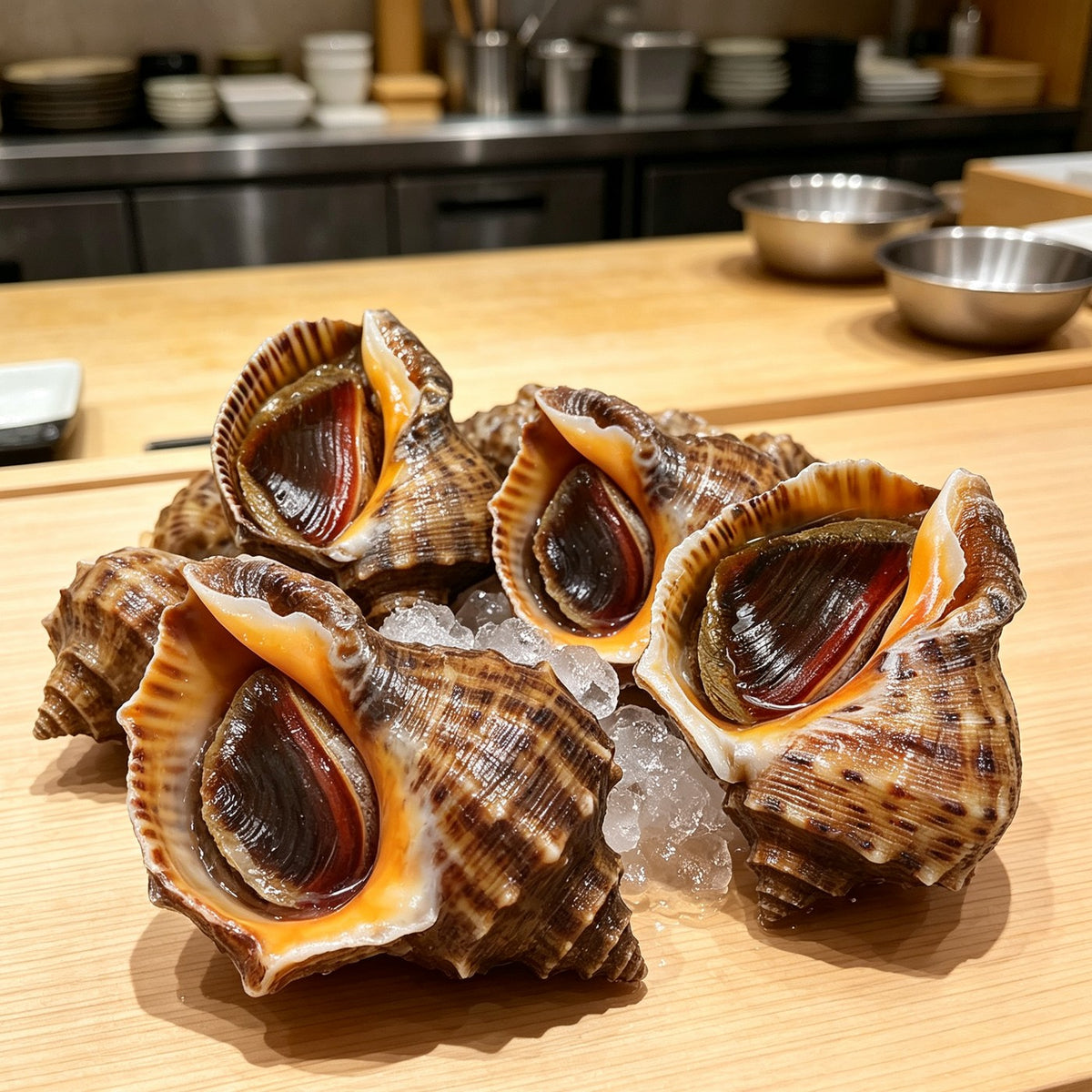 Fresh Sea Snails in Shell