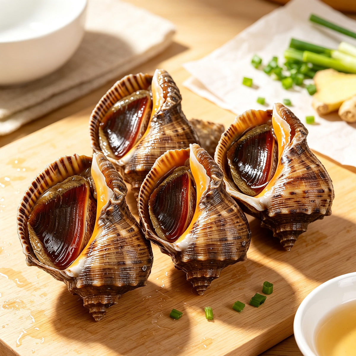 Fresh Sea Snails in Shell