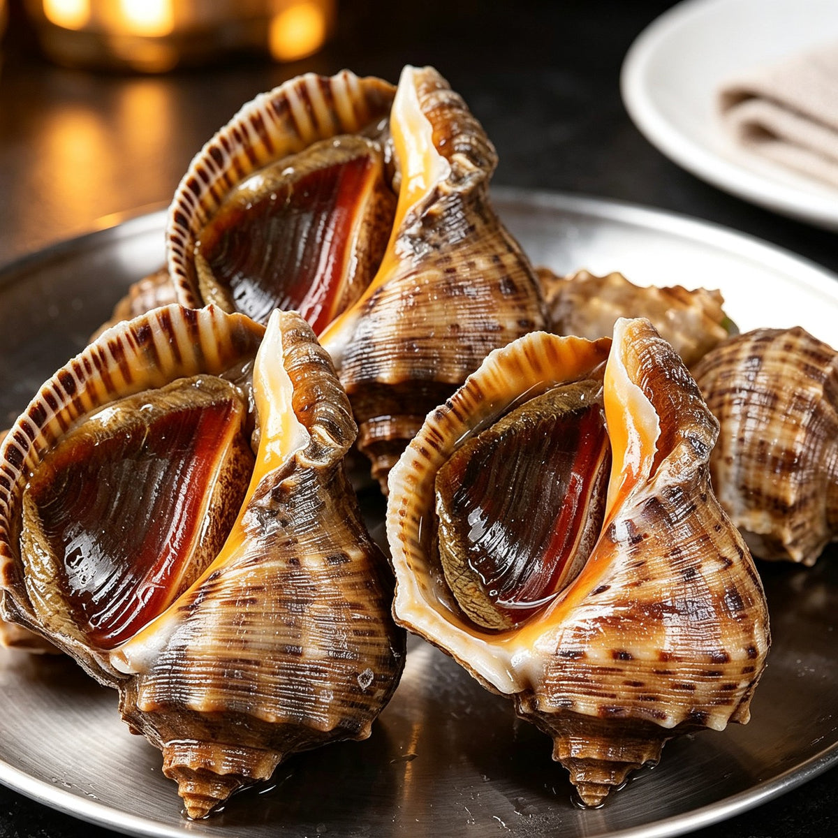 Fresh Sea Snails in Shell